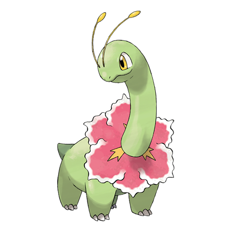 Meganium - Grass type Pokémon #154, official artwork
