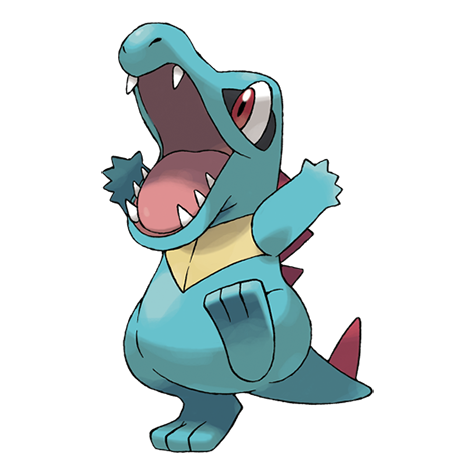 Totodile - Water type Pokémon #158, official artwork