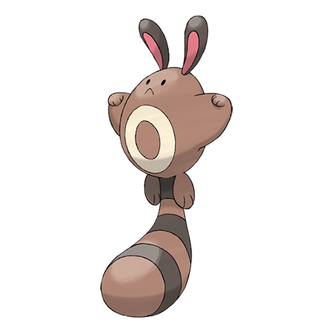 Sentret - normal type Pokémon #161, official artwork from Pokédex