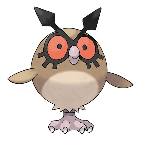 Hoothoot - normal/flying type Pokémon #163