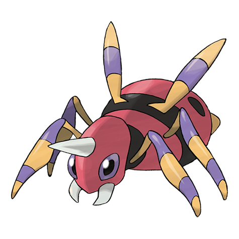 Ariados - bug/poison type Pokémon #168