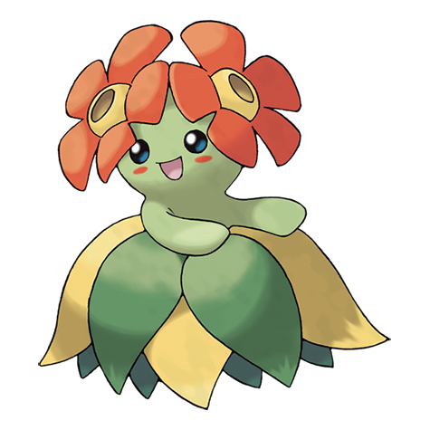 Bellossom - Grass type Pokémon #182, official artwork