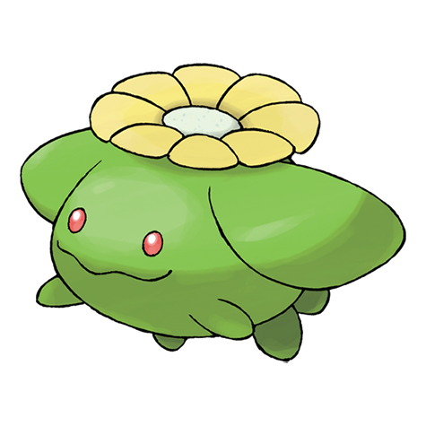 Skiploom - Grass/Flying type Pokémon #188, official artwork