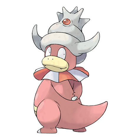 Slowking - water/psychic type Pokémon #199, official artwork from Pokédex