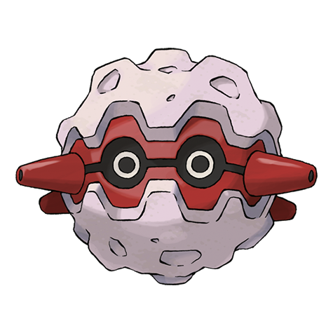 Forretress - bug/steel type Pokémon #205, official artwork from Pokédex