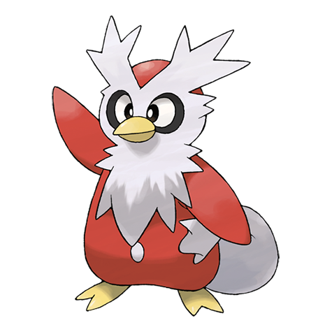 Delibird - Ice/Flying type Pokémon #225, official artwork
