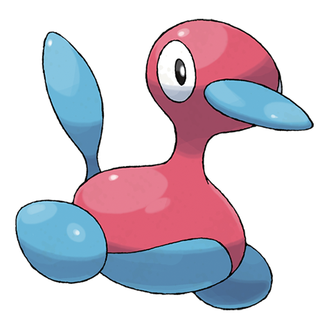 Porygon2 - normal type Pokémon #233, official artwork from Pokédex