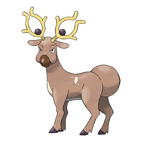 Stantler - normal type Pokémon #234, official artwork from Pokédex