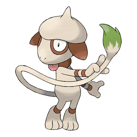 Smeargle - normal type Pokémon #235, official artwork from Pokédex