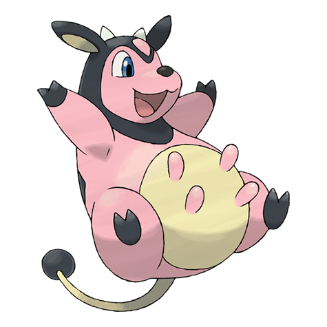 Miltank - normal type Pokémon #241, official artwork from Pokédex