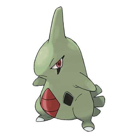 Larvitar - rock/ground type Pokémon #246, official artwork from Pokédex