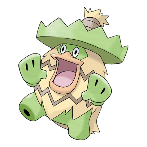 Ludicolo - Water/Grass type Pokémon #272, official artwork