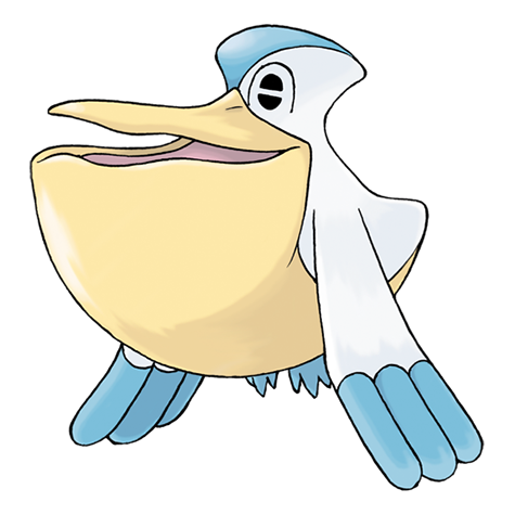 Pelipper - Water/Flying type Pokémon #279, official artwork