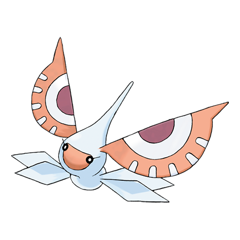 Masquerain - Bug/Flying type Pokémon #284, official artwork
