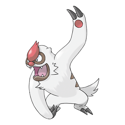 Vigoroth - normal type Pokémon #288, official artwork from Pokédex
