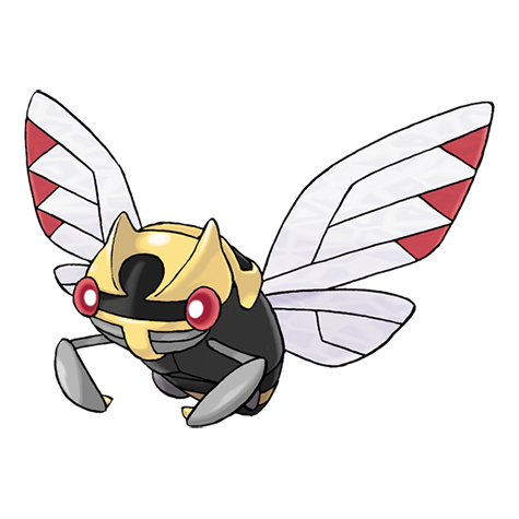 Ninjask - Bug/Flying type Pokémon #291, official artwork