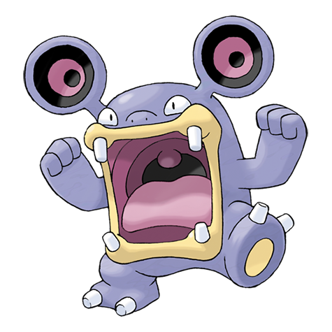 Loudred - normal type Pokémon #294, official artwork from Pokédex