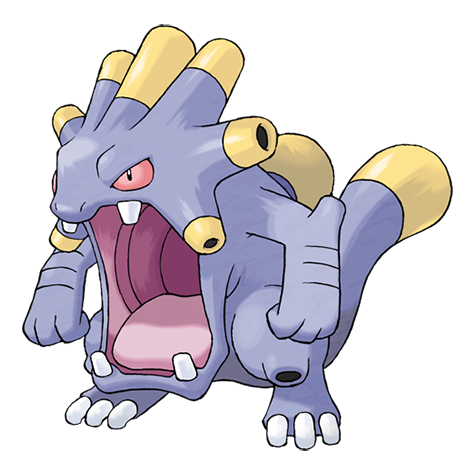 Exploud - normal type Pokémon #295, official artwork from Pokédex