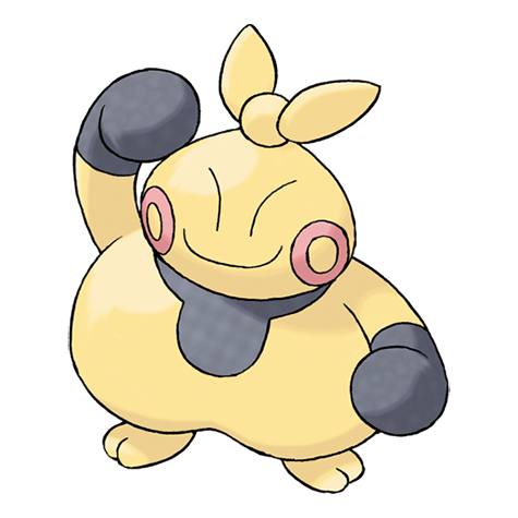 Makuhita - Fighting type Pokémon #296, official artwork