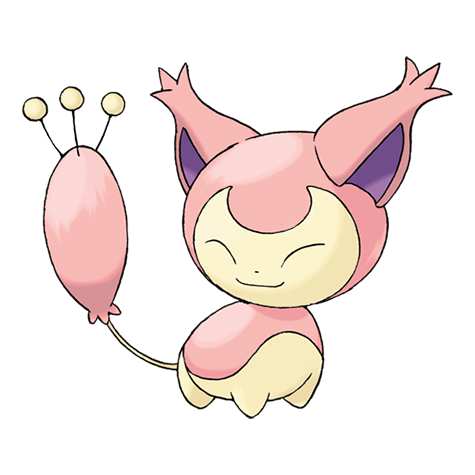 Skitty - normal type Pokémon #300, official artwork from Pokédex