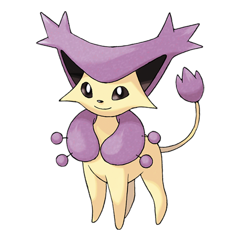Delcatty - normal type Pokémon #301, official artwork from Pokédex