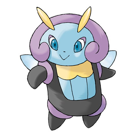 Illumise - Bug type Pokémon #314, official artwork