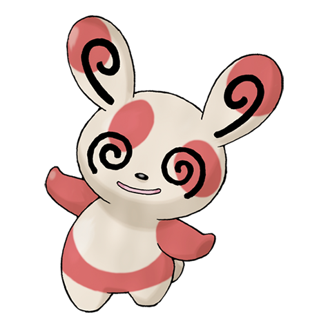 Spinda - normal type Pokémon #327, official artwork from Pokédex