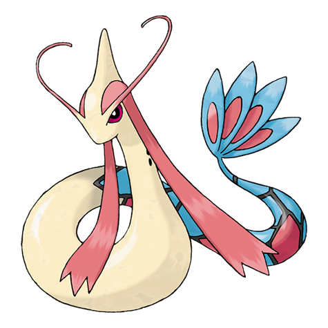Milotic - Water type Pokémon #350, official artwork