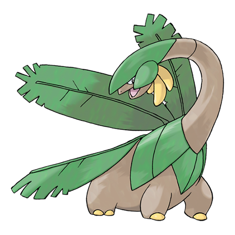 Tropius - Grass/Flying type Pokémon #357, official artwork