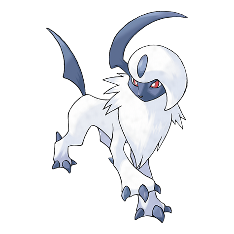 Absol - Dark type Pokémon #359, official artwork