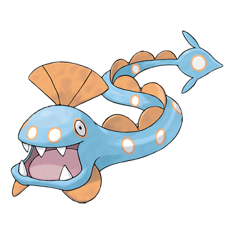 Huntail - Water type Pokémon #367, official artwork
