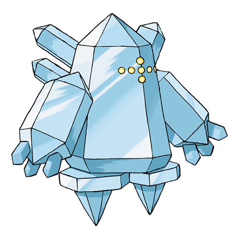 Regice - Ice type Pokémon #378, official artwork