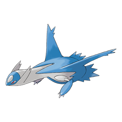 Latios - dragon/psychic type Pokémon #381, official artwork from Pokédex
