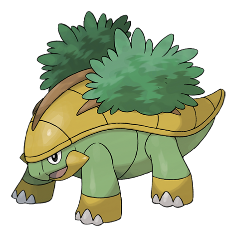 Grotle - Grass type Pokémon #388, official artwork