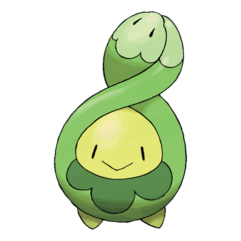 Budew - Grass/Poison type Pokémon #406, official artwork