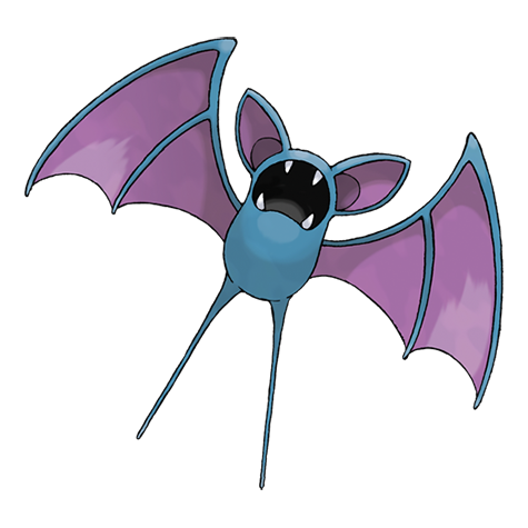 Zubat - Poison/Flying type Pokémon #41, official artwork