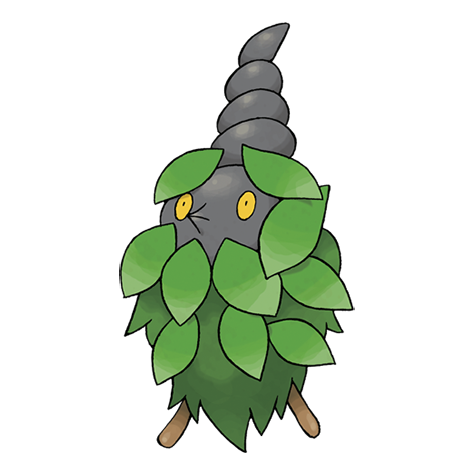 Burmy - Bug type Pokémon #412, official artwork