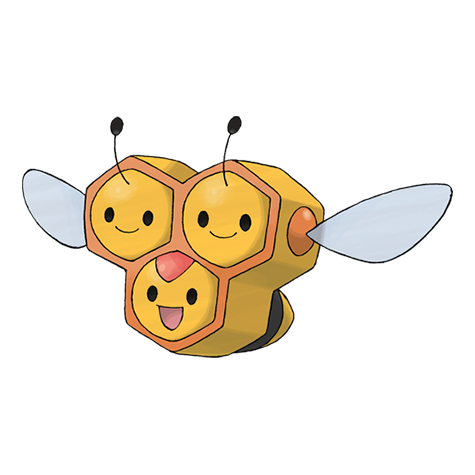 Combee - Bug/Flying type Pokémon #415, official artwork