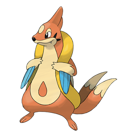 Floatzel - Water type Pokémon #419, official artwork