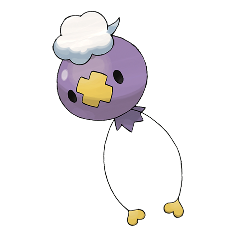 Drifloon - Ghost/Flying type Pokémon #425, official artwork