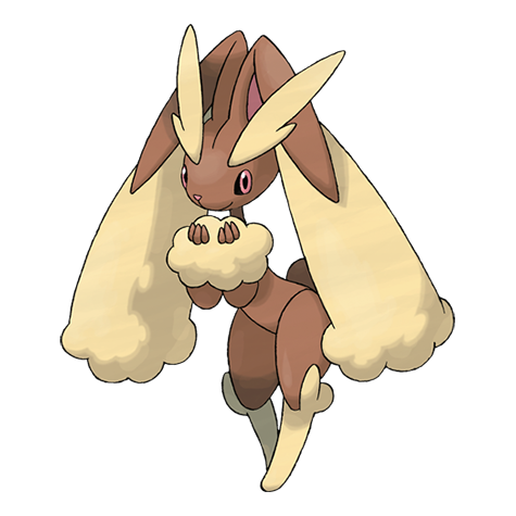 Lopunny - normal type Pokémon #428, official artwork from Pokédex