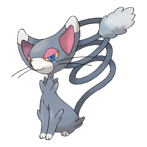 Glameow - normal type Pokémon #431, official artwork from Pokédex