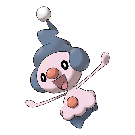 Mime-jr - psychic/fairy type Pokémon #439, official artwork from Pokédex