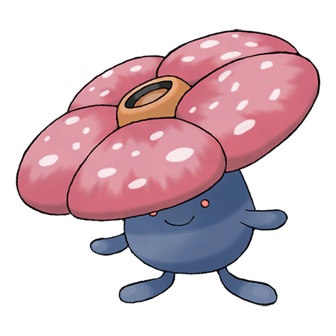 Vileplume - Grass/Poison type Pokémon #45, official artwork