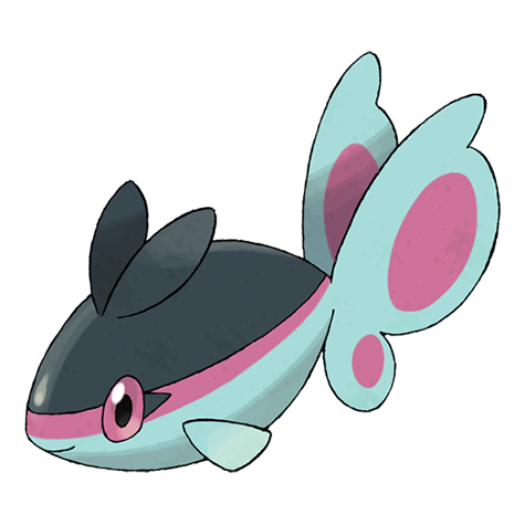 Finneon - Water type Pokémon #456, official artwork