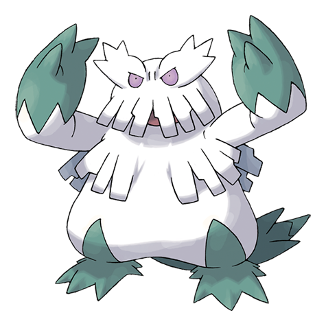 Abomasnow - Grass/Ice type Pokémon #460, official artwork