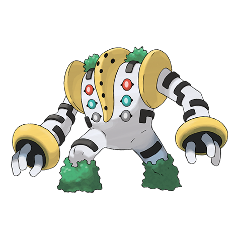 Regigigas - normal type Pokémon #486, official artwork from Pokédex