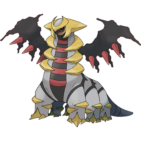 Giratina-altered - Ghost/Dragon type Pokémon #487, official artwork