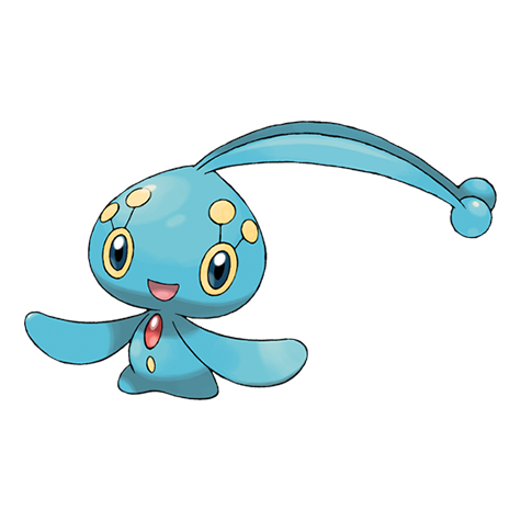 Manaphy - Water type Pokémon #490, official artwork