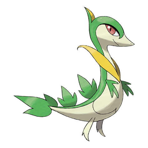 Servine - Grass type Pokémon #496, official artwork